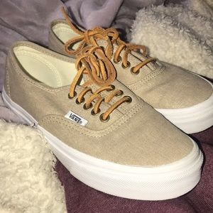 Tan size 6 vans!